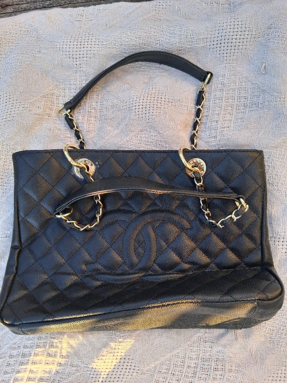 Chanel big bag tote purse